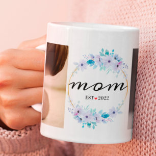 First Mother's Day Customized Year For Mom Photos Coffee Mug