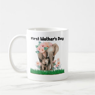 First Mother's Day cute elephant  Coffee Mug