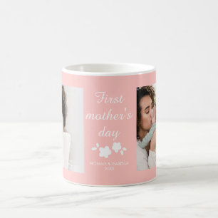 First Mother's Day Floral Mom & Child Design Coffee Mug
