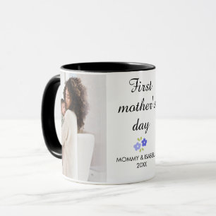 First Mother's Day Floral Mom & Child Design Mug