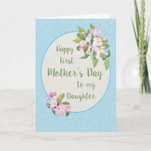 First Mother's Day for Daughter, Apple Blossom Card