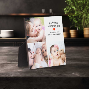 First Mother's Day Gift   Cute Photo Collage  Plaque