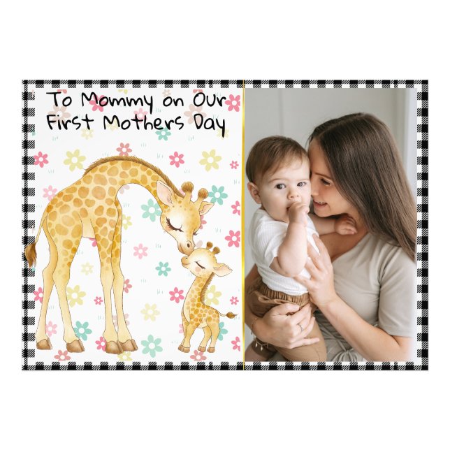  First Mothers Day Gift from Baby Photo Print (Front)