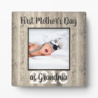 First Mother's Day Grandma Custom Photo Plaque