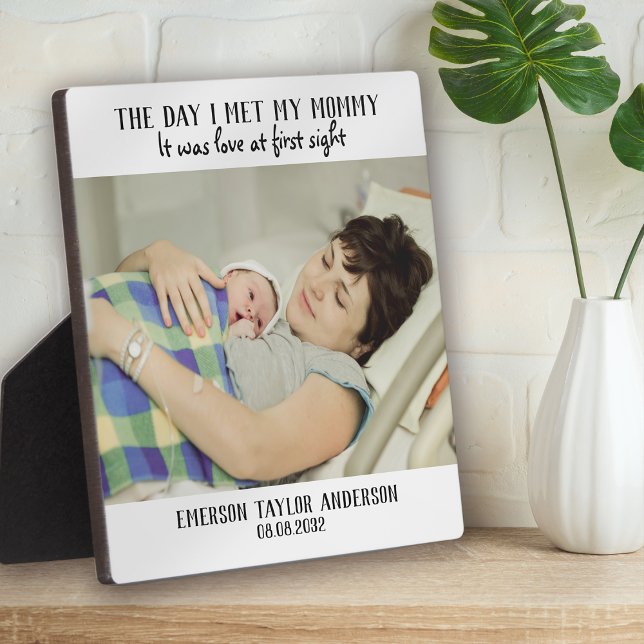 First Mother's Day Love at First Sight Photo Plaque (Creator Uploaded)