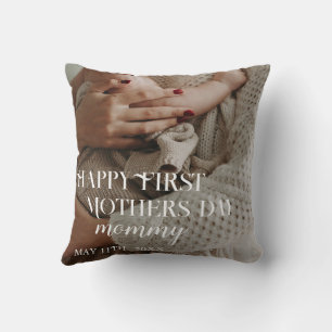 first mothers day modern photo Throw pillow