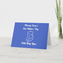 FIRST MOTHER'S DAY MOM AND BABY MOTHER'S DAY CARD