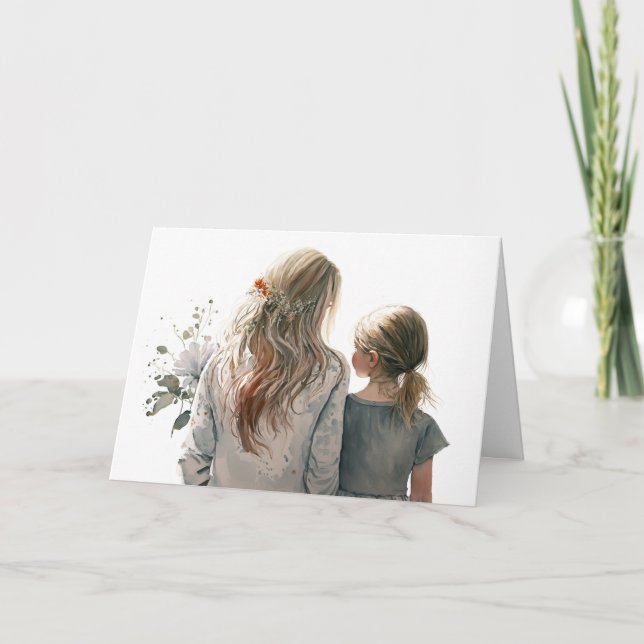 First Mother's Day Mum and Daughter Card (Front)