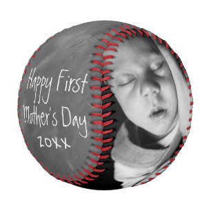 First Mothers Day Personalised One Of A Kind Baseball