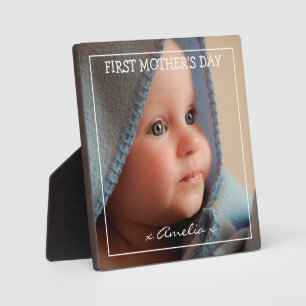 First Mother's day photo and message Plaque