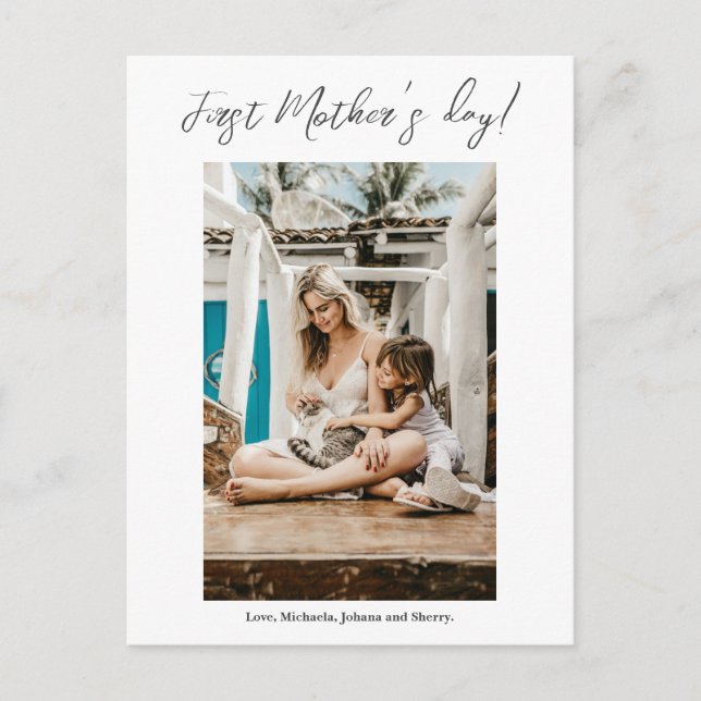 First Mother's Day Photo Card (Front)