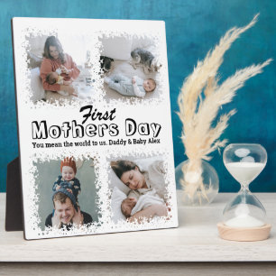 First mother's Day Photo Collage Plaque