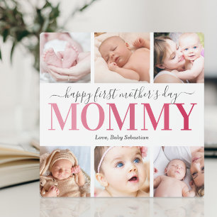 First Mother's Day Photo Collage Plaque