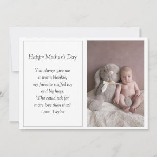 First Mother's Day Photo Holiday Card