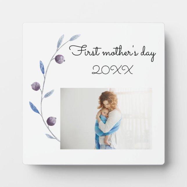 First mother's day Photo Plaque (Front)