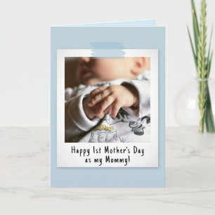First Mother's Day Snapshot Style Photo Card