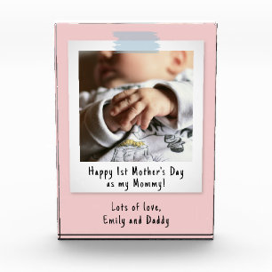 First Mother's Day Snapshot Style Photo Keepsake