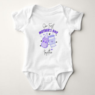 First Mothers Day Together / Mauve Matching outfit Baby Bodysuit
