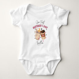 First Mother's Day Together / Pink Matching outfit Baby Bodysuit