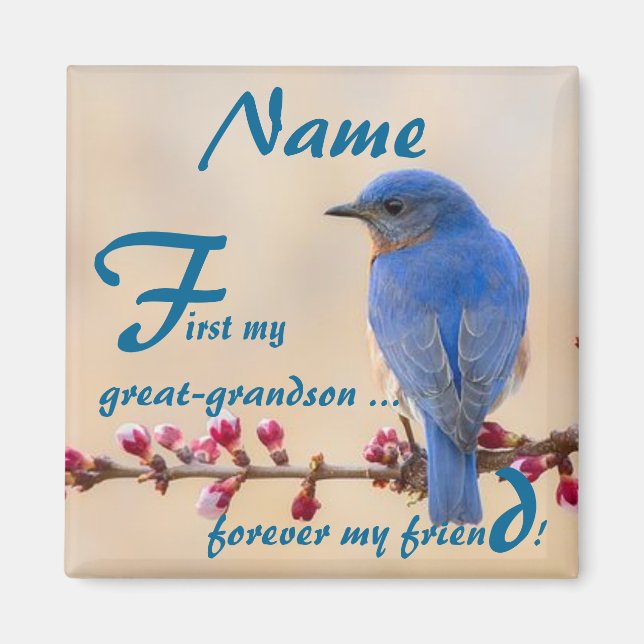 First My Forever My Great-grandson Magnet (Front)