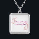 First My Goddaughter© Forever My Friend Silver Plated Necklace<br><div class="desc">Oftentimes our relationships are a given. The beauty of friendship is, it's always a choice. She'll be glad to know the friendship shared with you is treasured by you. Be sure to check out our entire First and Forever Collection of pillows, necklaces, and other gift products. An excellent way to...</div>