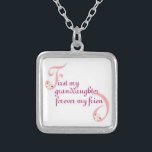 First My Granddaughter© Forever My Friend Silver Plated Necklace<br><div class="desc">Oftentimes our relationships are a given. The beauty of friendship is, it's always a choice. She'll be glad to know the friendship shared with you is treasured by you. Be sure to check out our entire First and Forever Collection of pillows, necklaces, and other gift products. An excellent way to...</div>