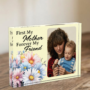 First my mother 1 photo gerbera flowers yellow block