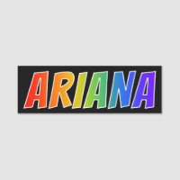 First Name "ARIANA": Fun Rainbow Colouring