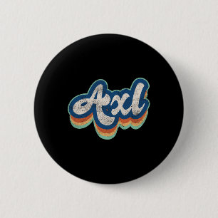 First Name Boy Vintage Style 70s 80s Personalised 6 Cm Round Badge