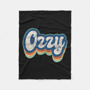 First Name Boy Vintage Style 70s 80s Personalised Fleece Blanket