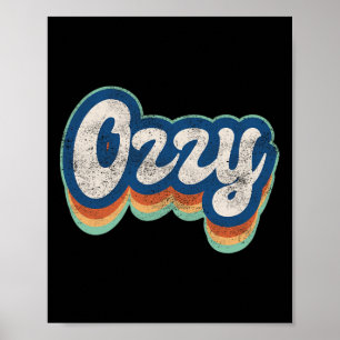 First Name Boy Vintage Style 70s 80s Personalised  Poster