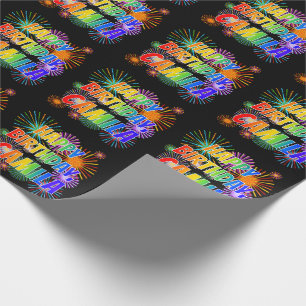 First Name "CAMILA", Fun "HAPPY BIRTHDAY" Wrapping Paper