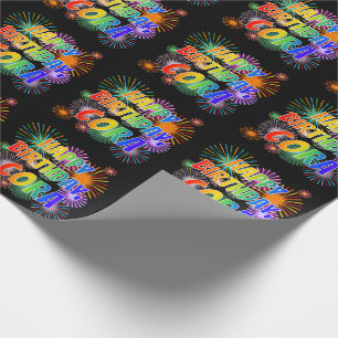 First Name "CORA", Fun "HAPPY BIRTHDAY" Wrapping Paper