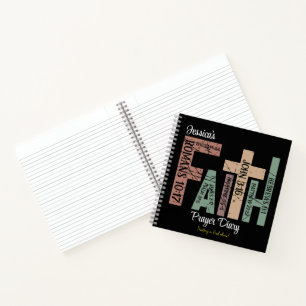 First Name Cute Colourful Bible Verses Typograph Notebook