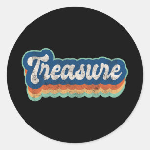 First Name Girl Vintage Style 70s 80s Personalised Classic Round Sticker
