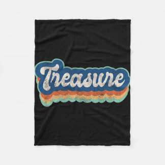 First Name Girl Vintage Style 70s 80s Personalised Fleece Blanket