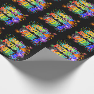 First Name "JAYLA", Fun "HAPPY BIRTHDAY" Wrapping Paper