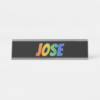 First Name "JOSE": Fun Rainbow Colouring