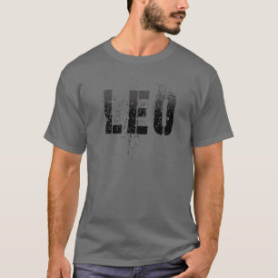 First Name LEO Boy Military Personalised Birthday T-Shirt