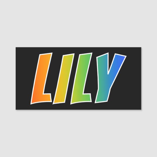 First Name Lily Fun Rainbow Colouring Name Zazzle Co Uk First Name Lily Fun Rainbow Colouring Name Zazzle Co Uk