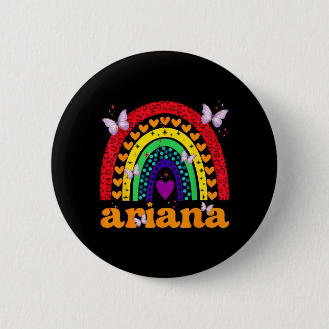 First Name Personalised Name Love First Name 6 Cm Round Badge (Front)