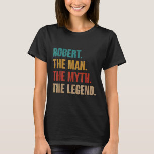 First Name Robert Retro Pattern Vintage Style T-sh T-Shirt
