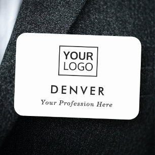 First name title custom logo white or any colour tag