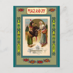 First Nation friends Holiday Postcard