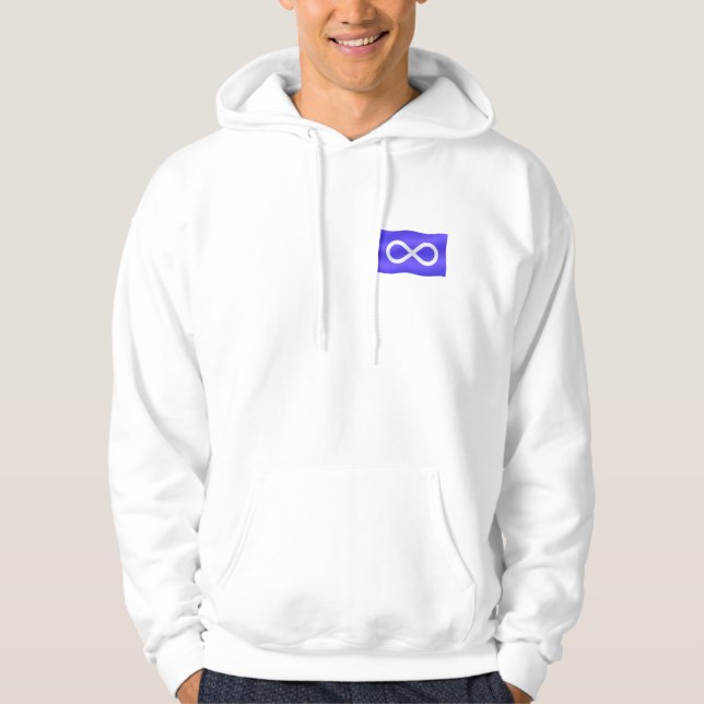 First Nation Hoodie Metis Flag Mens Womens Hoodie (Front)