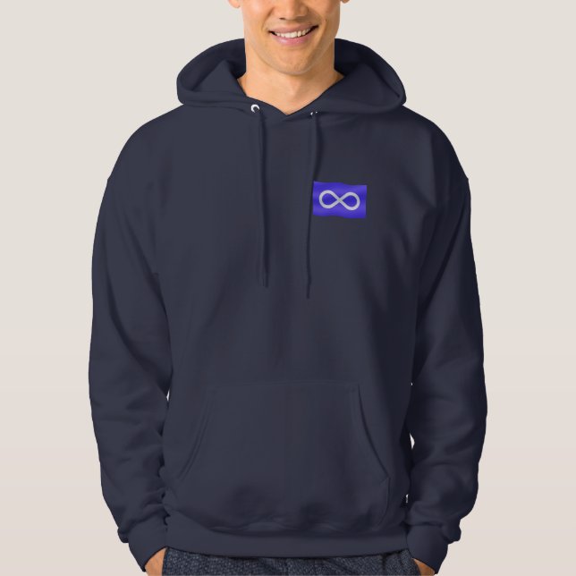 First Nation Hoodies Metis Flag Mens Womens Hoodie (Front)