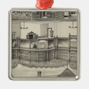 First National Bank of Phillipsburg, Kansas Metal Tree Decoration