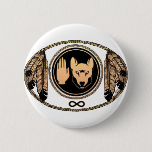 First Nations Buttons Gifts Metis Wolf Native Art