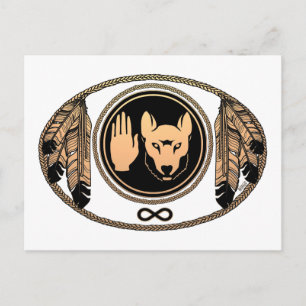 First Nations Cards Wolf Native Art Cards Metis