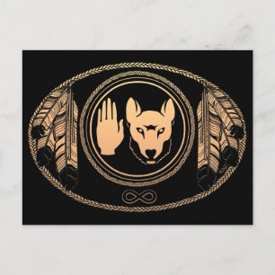 First Nations Cards Wolf Native Art Cards Metis